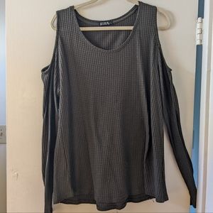 Cotton On knit cold shoulder top